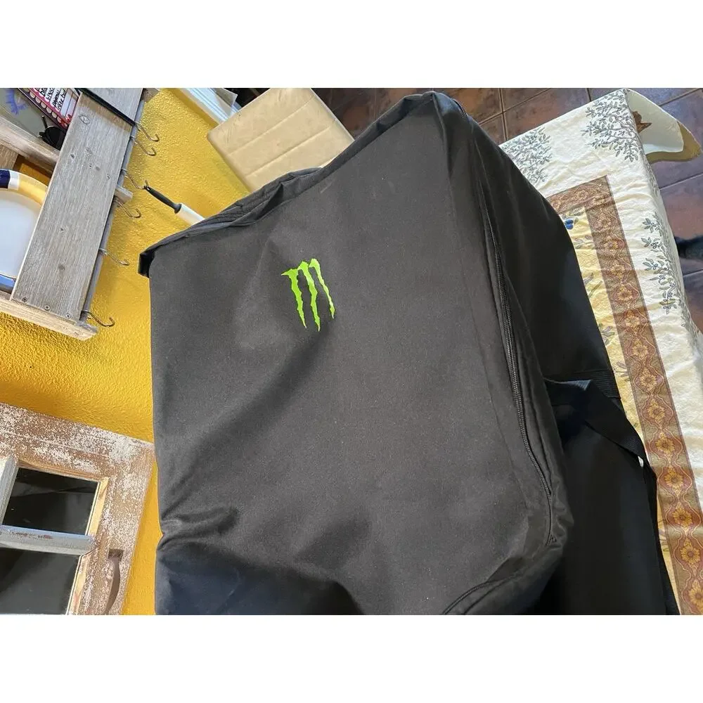 Monster Energy XXL Rolling Travel Gear Bag Wheeled Duffel Luggage 40” Promo Rare